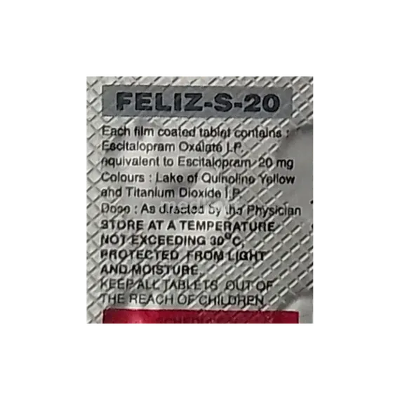 feliz s 20mg tablet 10's